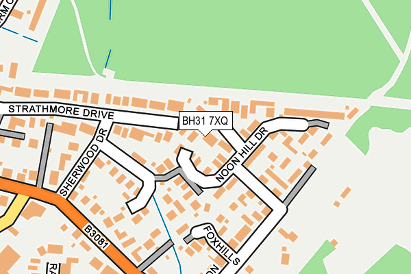 BH31 7XQ map - OS OpenMap – Local (Ordnance Survey) BH31 7XQ map - OS OpenMap – Local (Ordnance Survey)