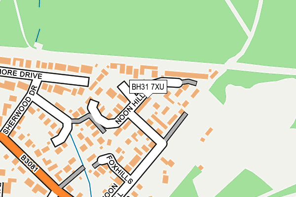 BH31 7XU map - OS OpenMap – Local (Ordnance Survey) BH31 7XU map - OS OpenMap – Local (Ordnance Survey)