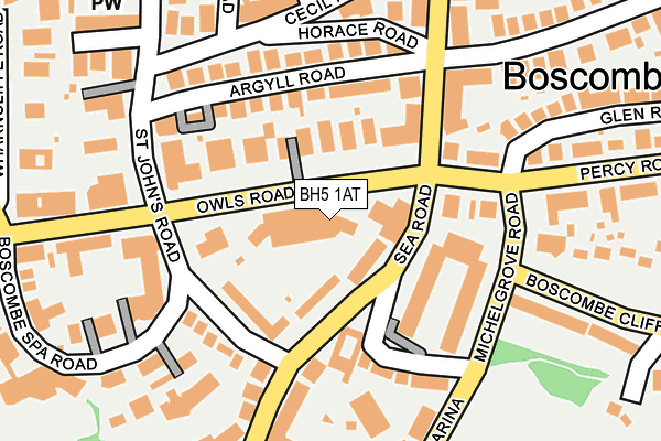 BH5 1AT map - OS OpenMap – Local (Ordnance Survey) BH5 1AT map - OS OpenMap – Local (Ordnance Survey)