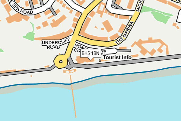 BH5 1BN map - OS OpenMap – Local (Ordnance Survey) BH5 1BN map - OS OpenMap – Local (Ordnance Survey)