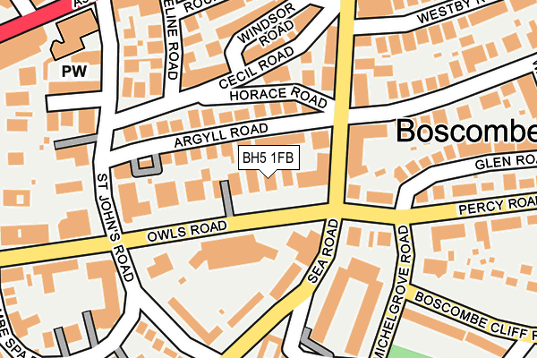 BH5 1FB map - OS OpenMap – Local (Ordnance Survey) BH5 1FB map - OS OpenMap – Local (Ordnance Survey)
