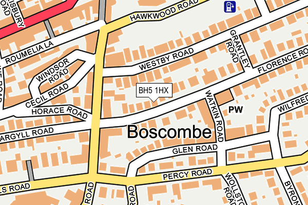 BH5 1HX map - OS OpenMap – Local (Ordnance Survey) BH5 1HX map - OS OpenMap – Local (Ordnance Survey)