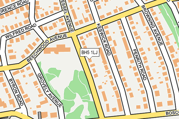 BH5 1LJ map - OS OpenMap – Local (Ordnance Survey) BH5 1LJ map - OS OpenMap – Local (Ordnance Survey)