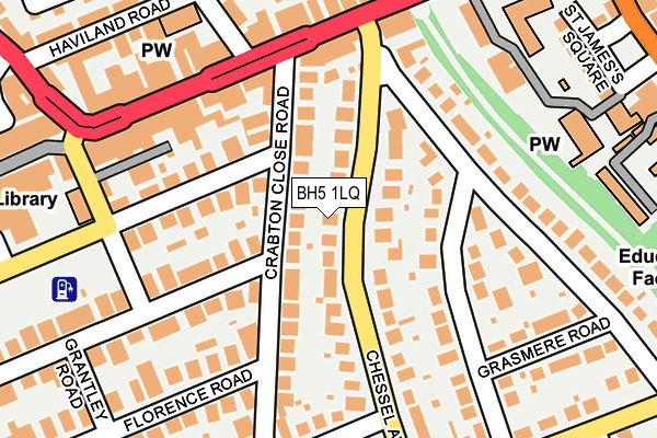 BH5 1LQ map - OS OpenMap – Local (Ordnance Survey) BH5 1LQ map - OS OpenMap – Local (Ordnance Survey)