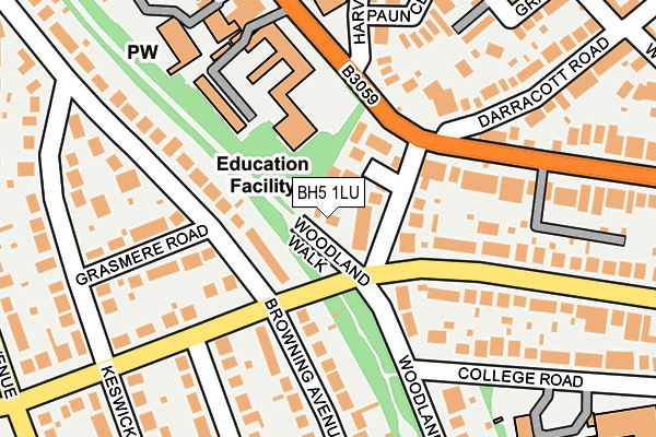 BH5 1LU map - OS OpenMap – Local (Ordnance Survey) BH5 1LU map - OS OpenMap – Local (Ordnance Survey)