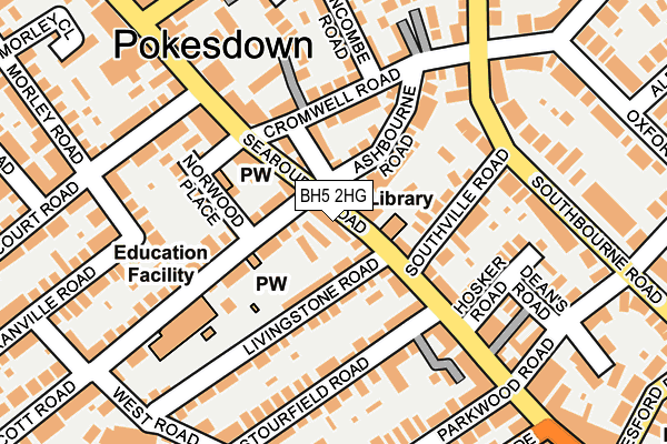 BH5 2HG map - OS OpenMap – Local (Ordnance Survey) BH5 2HG map - OS OpenMap – Local (Ordnance Survey)
