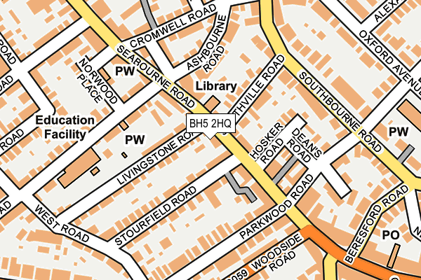 BH5 2HQ map - OS OpenMap – Local (Ordnance Survey) BH5 2HQ map - OS OpenMap – Local (Ordnance Survey)