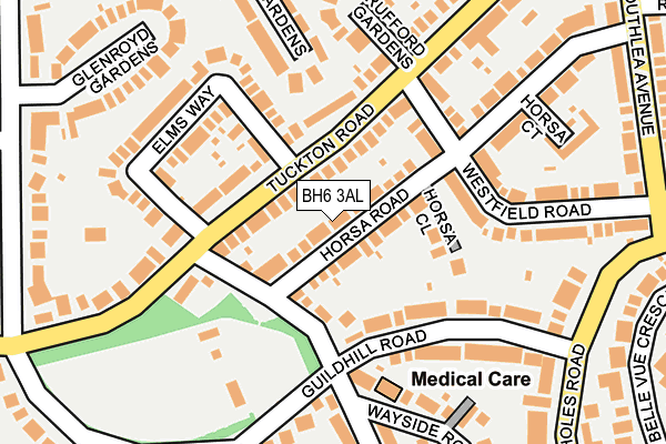BH6 3AL map - OS OpenMap – Local (Ordnance Survey) BH6 3AL map - OS OpenMap – Local (Ordnance Survey)