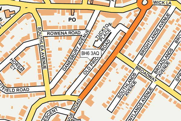 BH6 3AQ map - OS OpenMap – Local (Ordnance Survey) BH6 3AQ map - OS OpenMap – Local (Ordnance Survey)