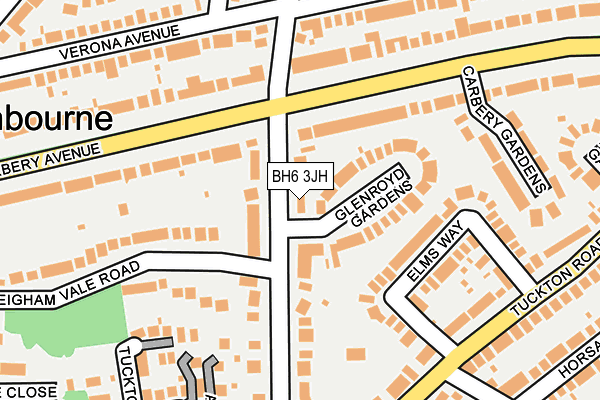 BH6 3JH map - OS OpenMap – Local (Ordnance Survey) BH6 3JH map - OS OpenMap – Local (Ordnance Survey)