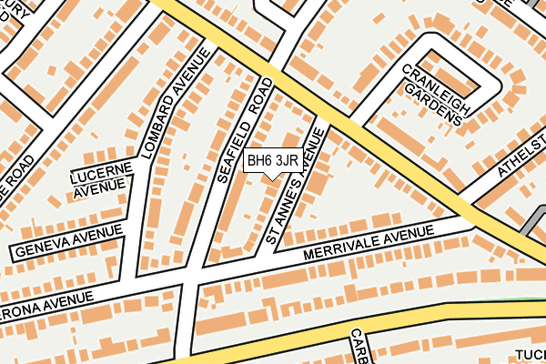 BH6 3JR map - OS OpenMap – Local (Ordnance Survey) BH6 3JR map - OS OpenMap – Local (Ordnance Survey)