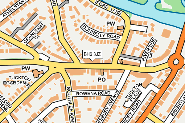 BH6 3JZ map - OS OpenMap – Local (Ordnance Survey) BH6 3JZ map - OS OpenMap – Local (Ordnance Survey)