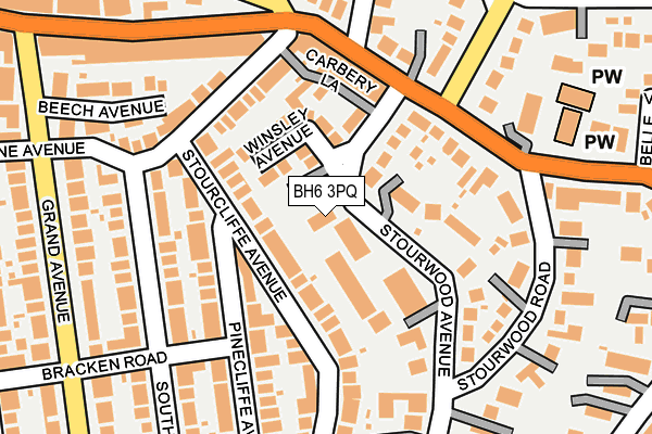 BH6 3PQ map - OS OpenMap – Local (Ordnance Survey) BH6 3PQ map - OS OpenMap – Local (Ordnance Survey)