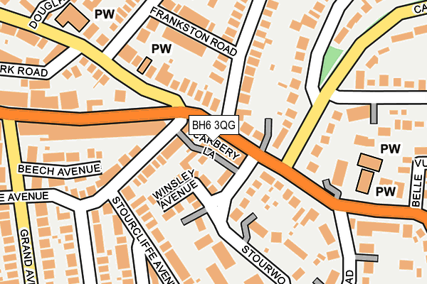 BH6 3QG map - OS OpenMap – Local (Ordnance Survey) BH6 3QG map - OS OpenMap – Local (Ordnance Survey)