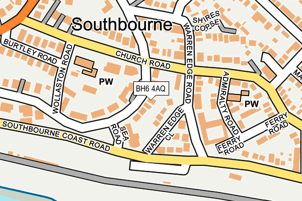 BH6 4AQ map - OS OpenMap – Local (Ordnance Survey) BH6 4AQ map - OS OpenMap – Local (Ordnance Survey)