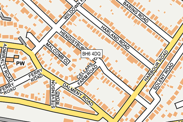 BH6 4DQ map - OS OpenMap – Local (Ordnance Survey) BH6 4DQ map - OS OpenMap – Local (Ordnance Survey)