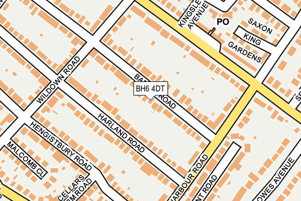 BH6 4DT map - OS OpenMap – Local (Ordnance Survey) BH6 4DT map - OS OpenMap – Local (Ordnance Survey)