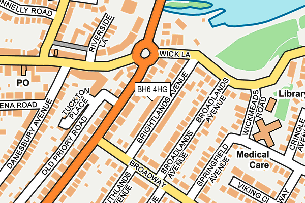 BH6 4HG map - OS OpenMap – Local (Ordnance Survey) BH6 4HG map - OS OpenMap – Local (Ordnance Survey)