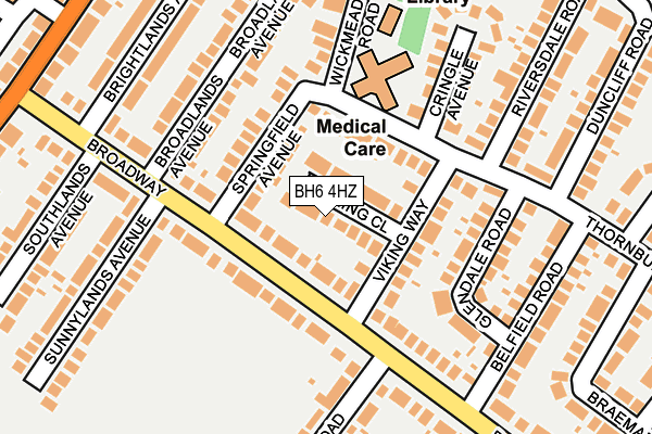 BH6 4HZ map - OS OpenMap – Local (Ordnance Survey) BH6 4HZ map - OS OpenMap – Local (Ordnance Survey)