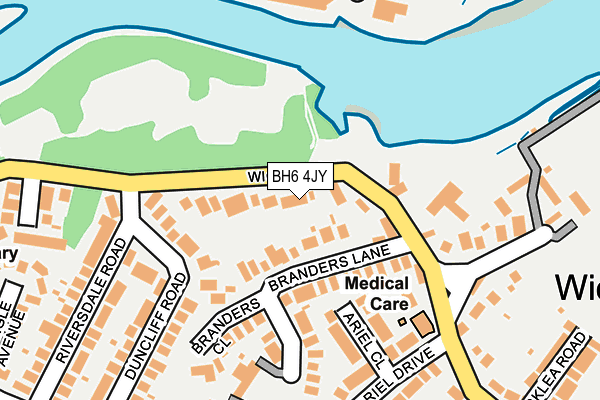 BH6 4JY map - OS OpenMap – Local (Ordnance Survey) BH6 4JY map - OS OpenMap – Local (Ordnance Survey)