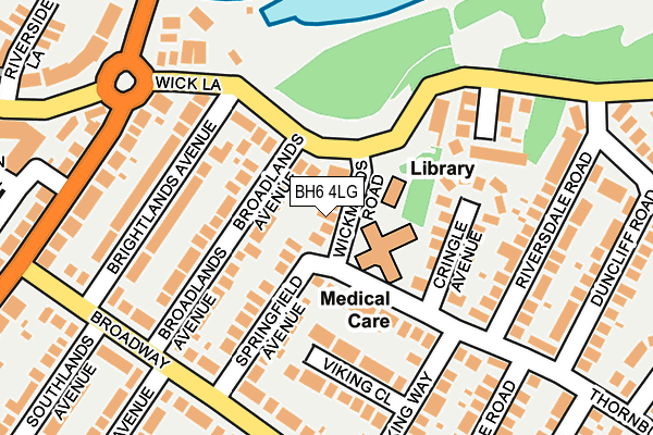 BH6 4LG map - OS OpenMap – Local (Ordnance Survey) BH6 4LG map - OS OpenMap – Local (Ordnance Survey)