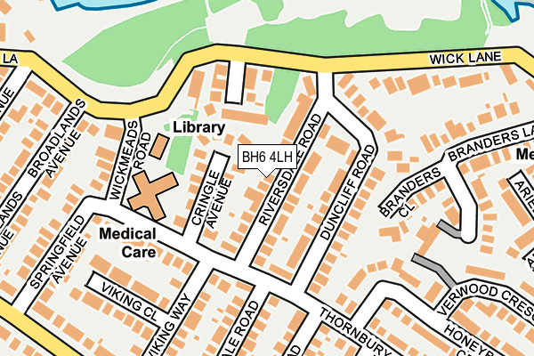 BH6 4LH map - OS OpenMap – Local (Ordnance Survey) BH6 4LH map - OS OpenMap – Local (Ordnance Survey)