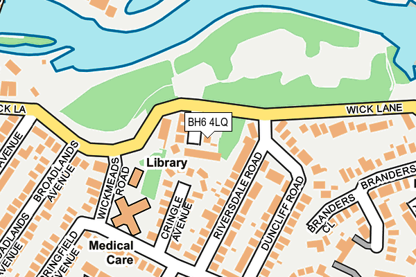 BH6 4LQ map - OS OpenMap – Local (Ordnance Survey) BH6 4LQ map - OS OpenMap – Local (Ordnance Survey)