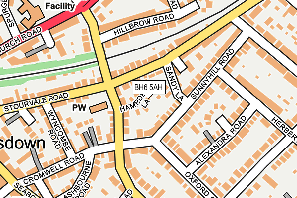 BH6 5AH map - OS OpenMap – Local (Ordnance Survey) BH6 5AH map - OS OpenMap – Local (Ordnance Survey)
