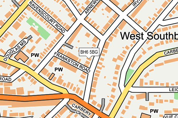 BH6 5BG map - OS OpenMap – Local (Ordnance Survey) BH6 5BG map - OS OpenMap – Local (Ordnance Survey)