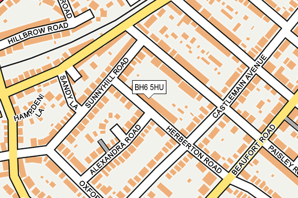 BH6 5HU map - OS OpenMap – Local (Ordnance Survey) BH6 5HU map - OS OpenMap – Local (Ordnance Survey)