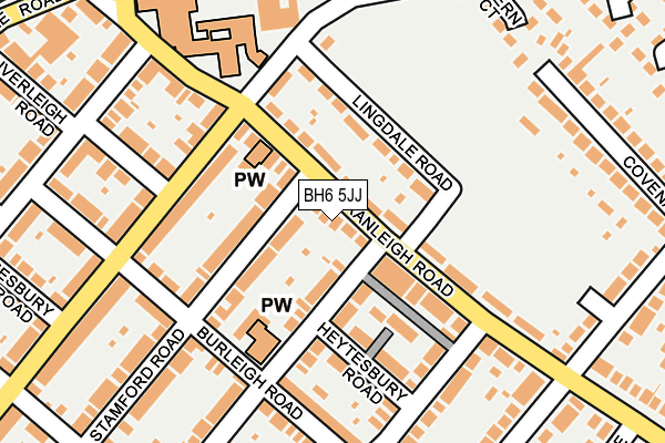 BH6 5JJ map - OS OpenMap – Local (Ordnance Survey) BH6 5JJ map - OS OpenMap – Local (Ordnance Survey)