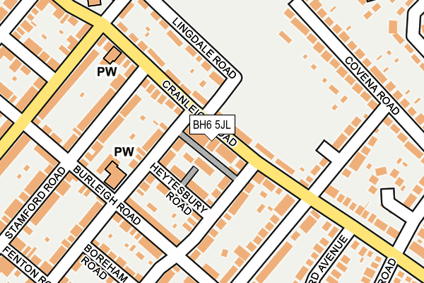 BH6 5JL map - OS OpenMap – Local (Ordnance Survey) BH6 5JL map - OS OpenMap – Local (Ordnance Survey)
