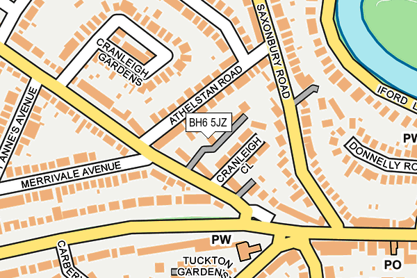 BH6 5JZ map - OS OpenMap – Local (Ordnance Survey) BH6 5JZ map - OS OpenMap – Local (Ordnance Survey)