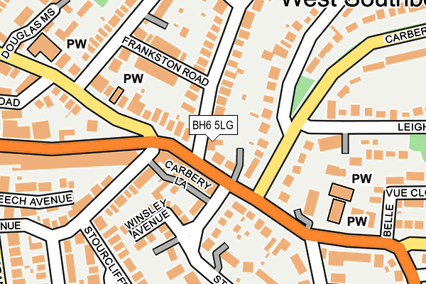 BH6 5LG map - OS OpenMap – Local (Ordnance Survey) BH6 5LG map - OS OpenMap – Local (Ordnance Survey)