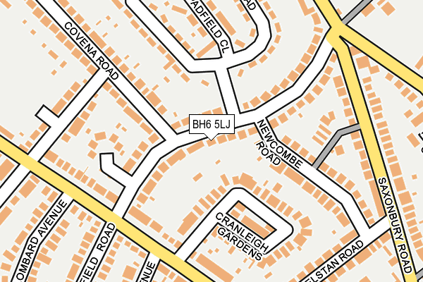 BH6 5LJ map - OS OpenMap – Local (Ordnance Survey) BH6 5LJ map - OS OpenMap – Local (Ordnance Survey)