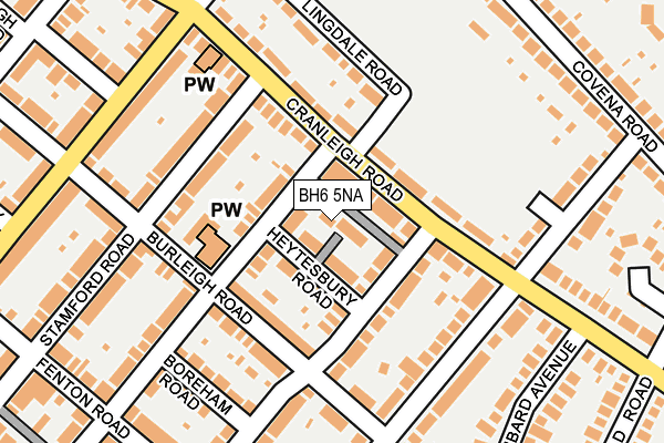BH6 5NA map - OS OpenMap – Local (Ordnance Survey) BH6 5NA map - OS OpenMap – Local (Ordnance Survey)