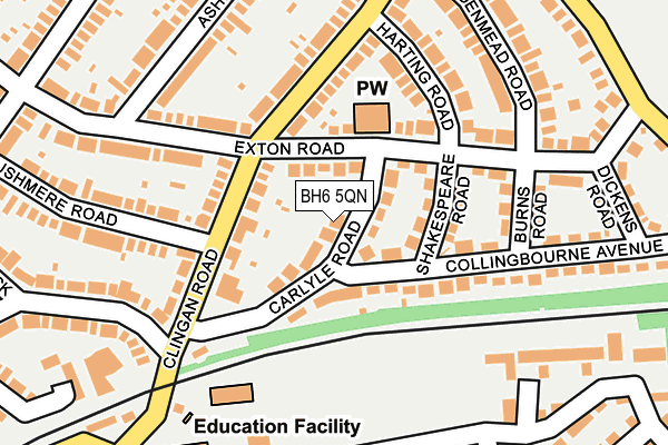 BH6 5QN map - OS OpenMap – Local (Ordnance Survey)