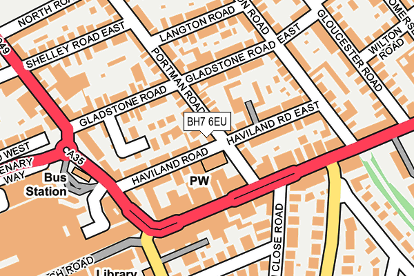 BH7 6EU map - OS OpenMap – Local (Ordnance Survey) BH7 6EU map - OS OpenMap – Local (Ordnance Survey)