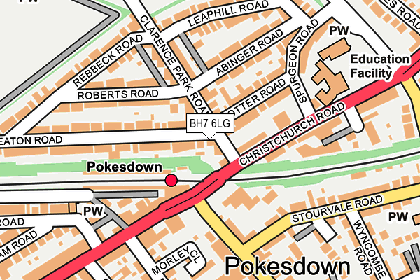 BH7 6LG map - OS OpenMap – Local (Ordnance Survey) BH7 6LG map - OS OpenMap – Local (Ordnance Survey)