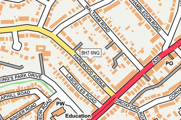 BH7 6NQ map - OS OpenMap – Local (Ordnance Survey)