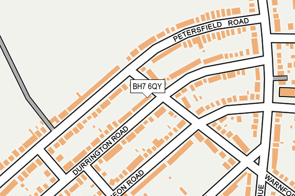 BH7 6QY map - OS OpenMap – Local (Ordnance Survey) BH7 6QY map - OS OpenMap – Local (Ordnance Survey)