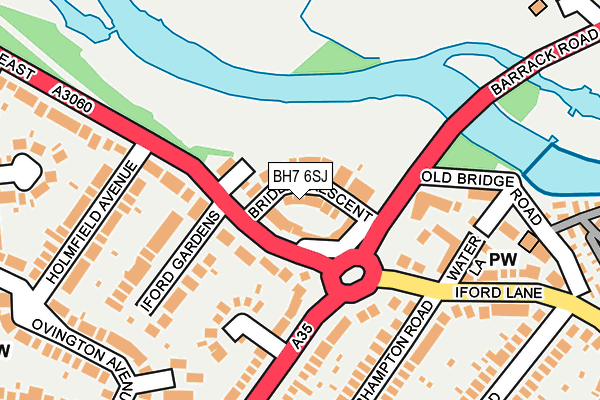 BH7 6SJ map - OS OpenMap – Local (Ordnance Survey) BH7 6SJ map - OS OpenMap – Local (Ordnance Survey)