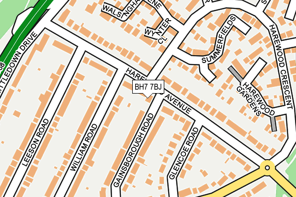 BH7 7BJ map - OS OpenMap – Local (Ordnance Survey) BH7 7BJ map - OS OpenMap – Local (Ordnance Survey)