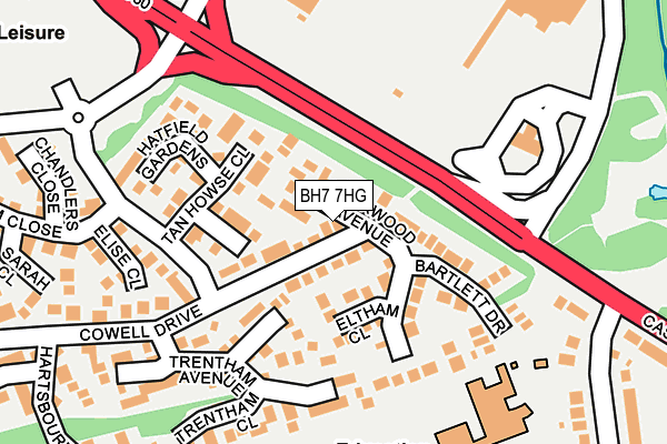 BH7 7HG map - OS OpenMap – Local (Ordnance Survey) BH7 7HG map - OS OpenMap – Local (Ordnance Survey)