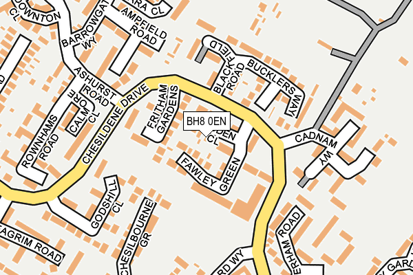 BH8 0EN map - OS OpenMap – Local (Ordnance Survey) BH8 0EN map - OS OpenMap – Local (Ordnance Survey)
