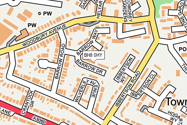 BH8 0HY map - OS OpenMap – Local (Ordnance Survey) BH8 0HY map - OS OpenMap – Local (Ordnance Survey)