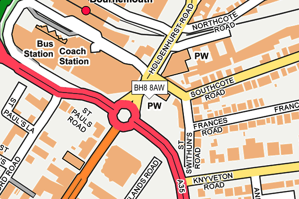 BH8 8AW map - OS OpenMap – Local (Ordnance Survey) BH8 8AW map - OS OpenMap – Local (Ordnance Survey)
