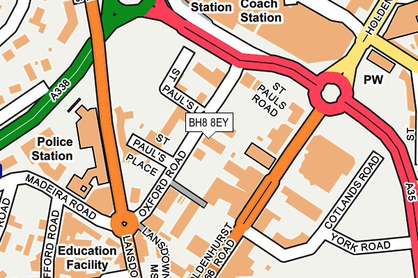 BH8 8EY map - OS OpenMap – Local (Ordnance Survey) BH8 8EY map - OS OpenMap – Local (Ordnance Survey)