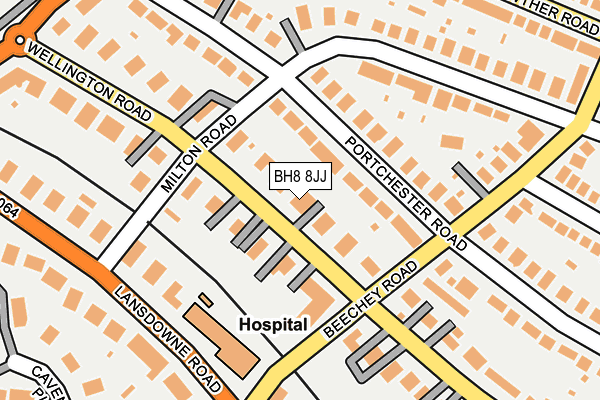 BH8 8JJ map - OS OpenMap – Local (Ordnance Survey) BH8 8JJ map - OS OpenMap – Local (Ordnance Survey)