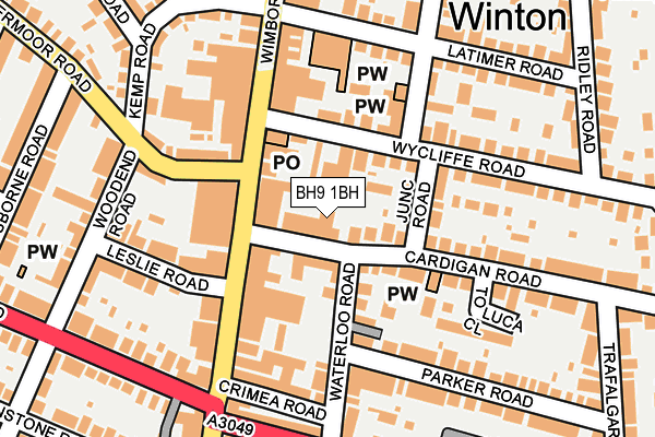 BH9 1BH map - OS OpenMap – Local (Ordnance Survey) BH9 1BH map - OS OpenMap – Local (Ordnance Survey)